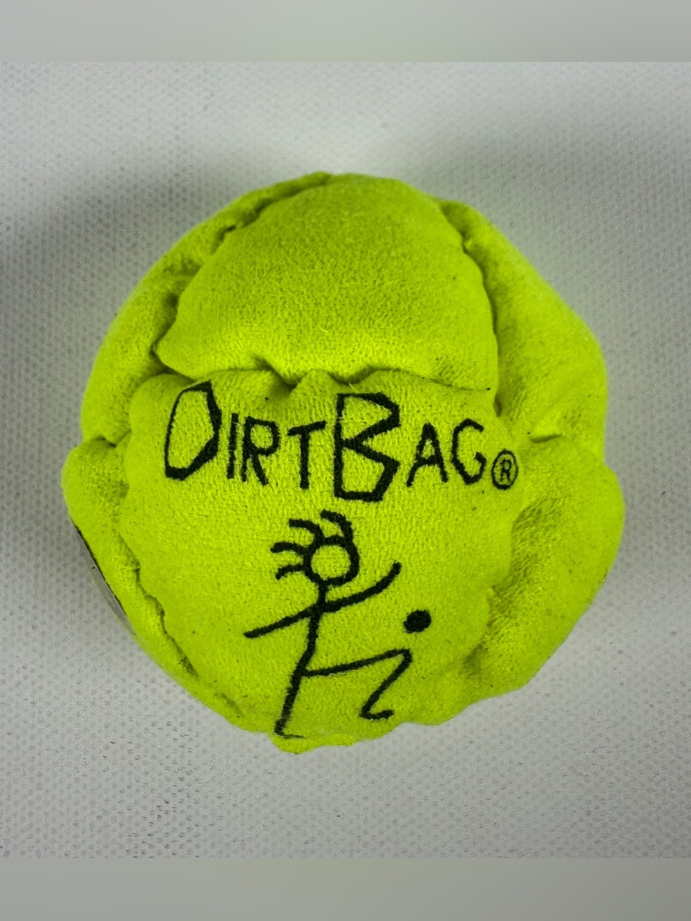 Dirtbag Footbag Hacky Sack NEW Neon Green World Footbag